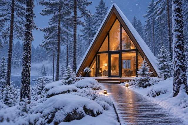 Winter, same address — transformed from A place to pause