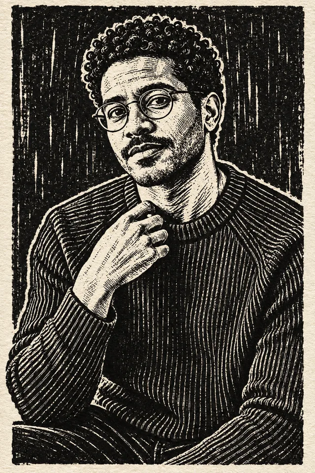 Carved in light — transformed from The quiet portrait